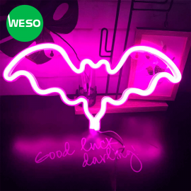 “Halloween Trick or Sales” | Đèn ngủ Neon hình dơi
