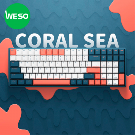 “Quốc khánh đại công xưởng” | Bàn phím cơ không dây Coral Sea F96