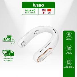 Quạt Đeo Cổ Mini Không Cánh Tích Điện Thông Minh