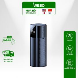 Bơm Lốp Ô Tô Mini Sạc Pin Không Dây Điện Tử Nhỏ Gọn